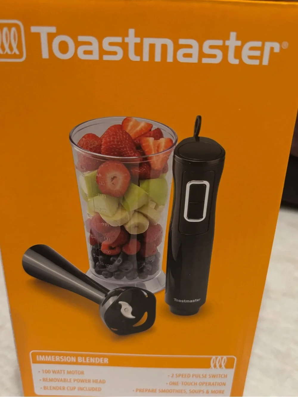 Toastmaster Black Immersion Hand Blender